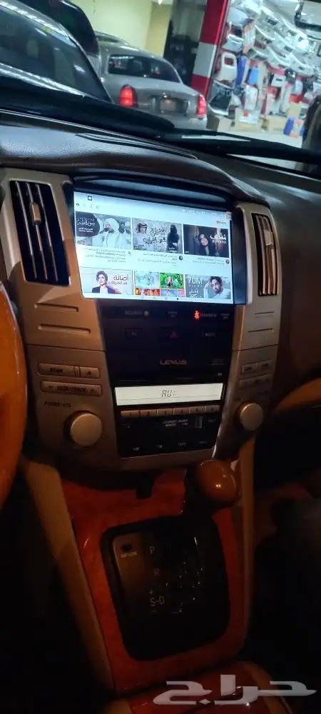 تركيب شاشه لكسز RX330 نضام اندرويد 5