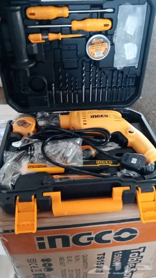درل.شنيور. بالعدة drill ingco 0