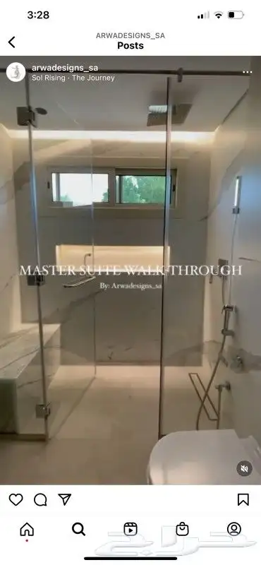 زجاج السيكوريت والشاورات والمريات وابواب زجاج 9