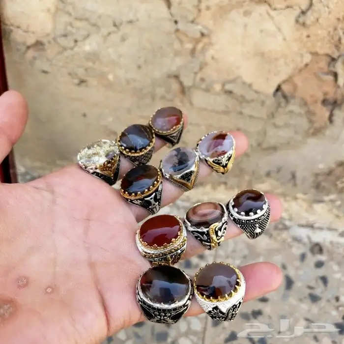 خواتم فضه وعقيق جمله ومفرد 16