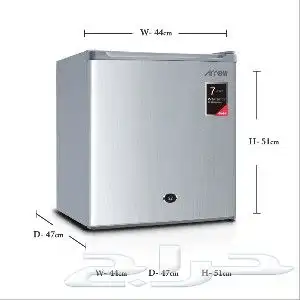 ثلاجة ارو 1.6قدم ابيض واستيل 1