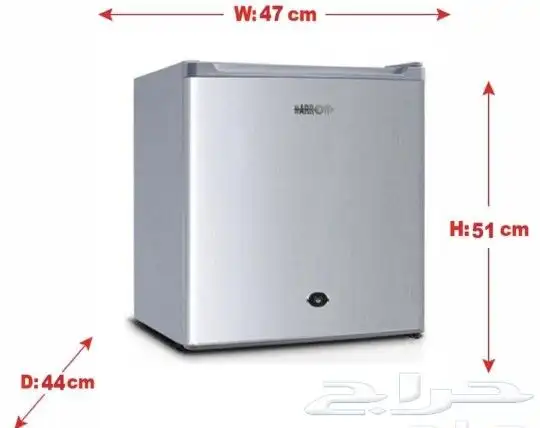 ثلاجة ارو 1.6قدم ابيض واستيل 6