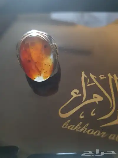 خاتم عقيق يماني قديم انتيك 4