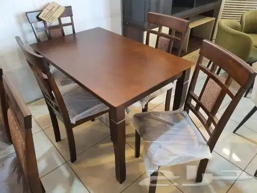 أجود وأقوى طاولات الطعام المودرن خشب زجاج رخام جديد بلكرتون 24