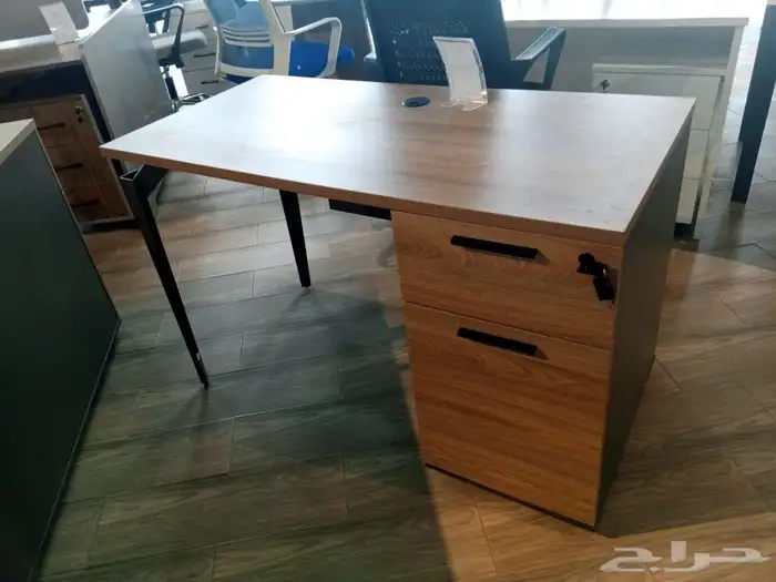 مكتب مودرن خشبي ورمادي 7