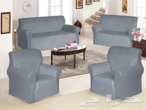 تلبيسات مفارش غطا كنب مخمل جديد 10