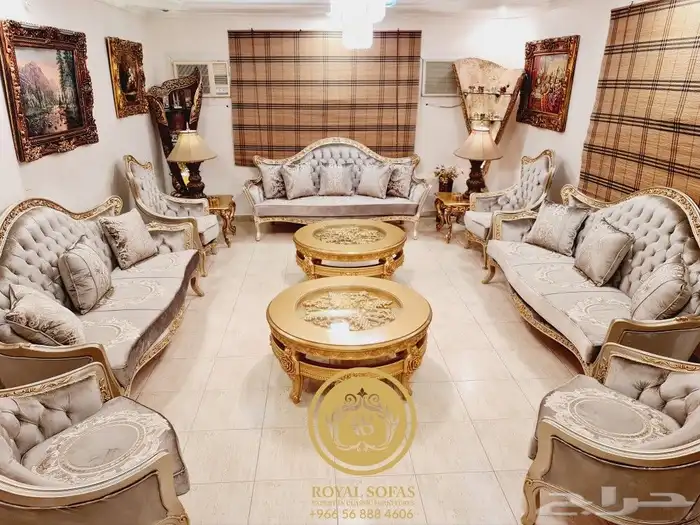 عروض خيالية على كافة أنواع اطقم ومجالس الكنب الكلاسيكية VIP 2