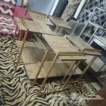 طقم طاولات كنب جديد 1