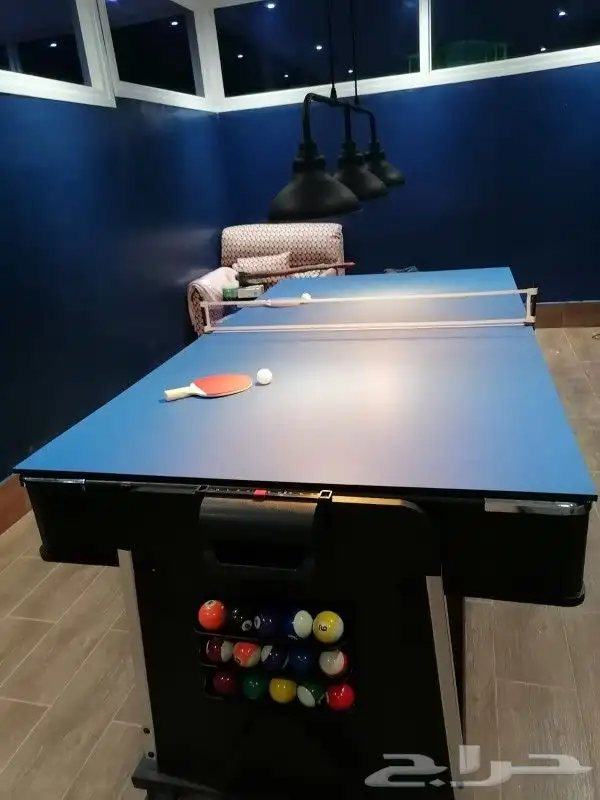 طاولة 3 ب 1 بلياردو تنس هوكي فرفيرة تنس هوكي 7