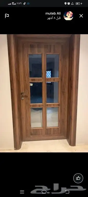 ابواب wpc ذد الماء مقاوم للحريق عليه ضمان عشر سنوات 1