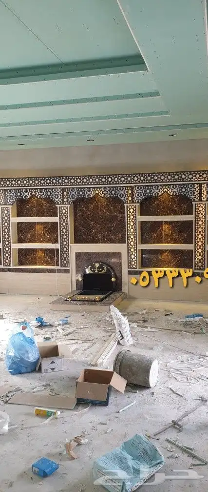 تنفيذ مشبات أفران رخام ديكورات جبس 4