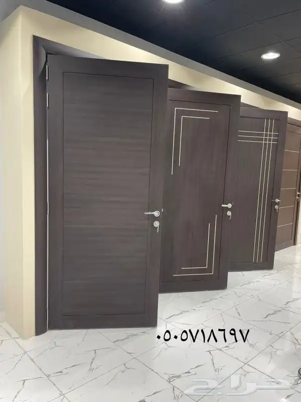 ابواب wpc ذد الماء مقاوم للحريق عليه ضمان عشر سنوات 2