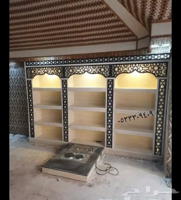 تنفيذ مشبات أفران رخام ديكورات جبس 1