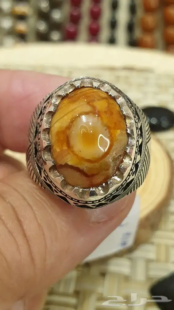 خاتم سليماني هندي فاخر صياغة برهام 1