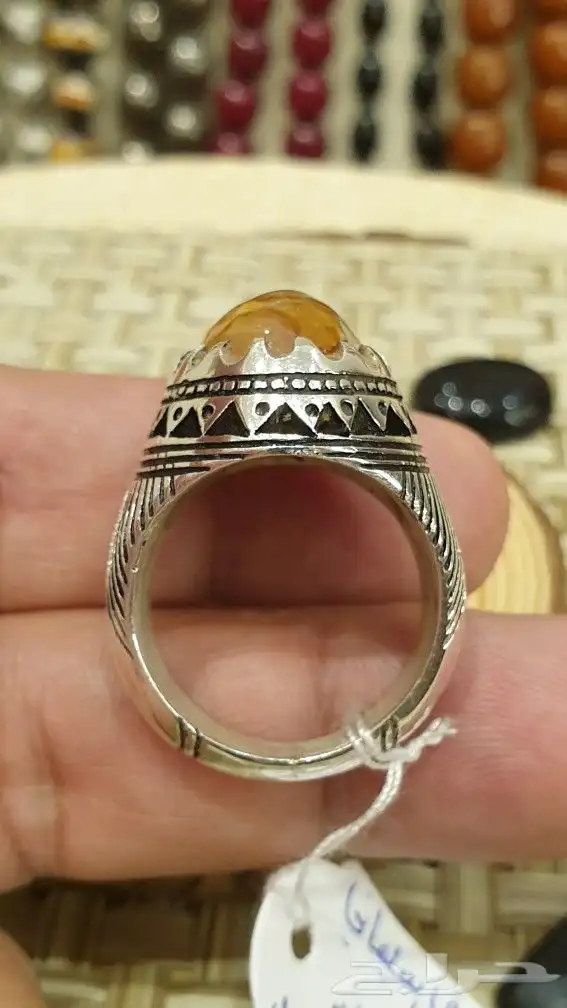 خاتم سليماني هندي فاخر صياغة برهام 4