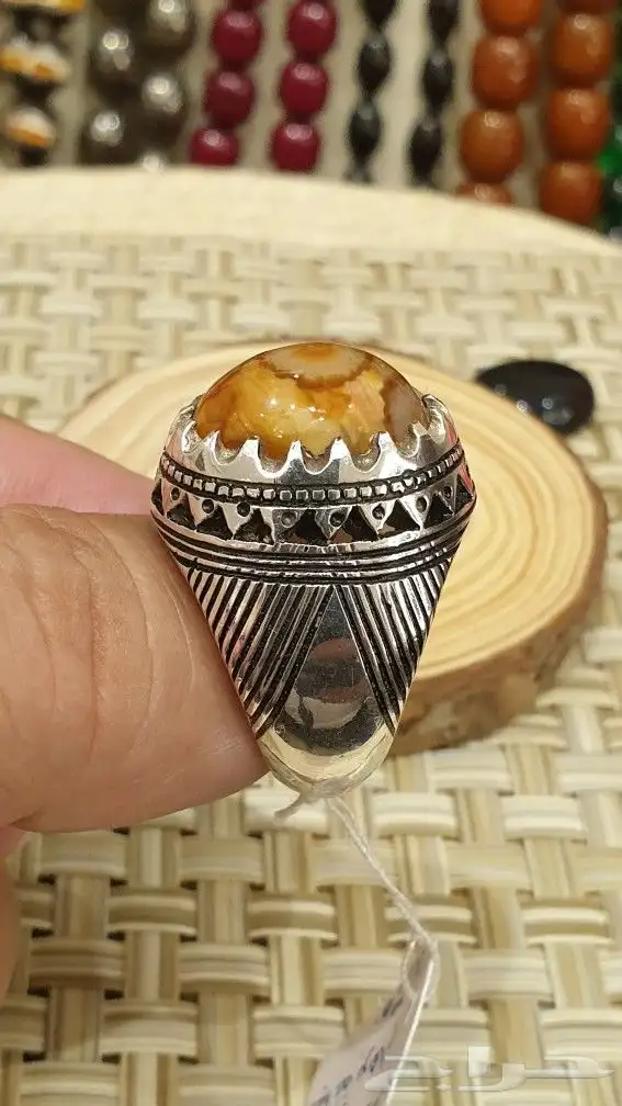 خاتم سليماني هندي فاخر صياغة برهام 0