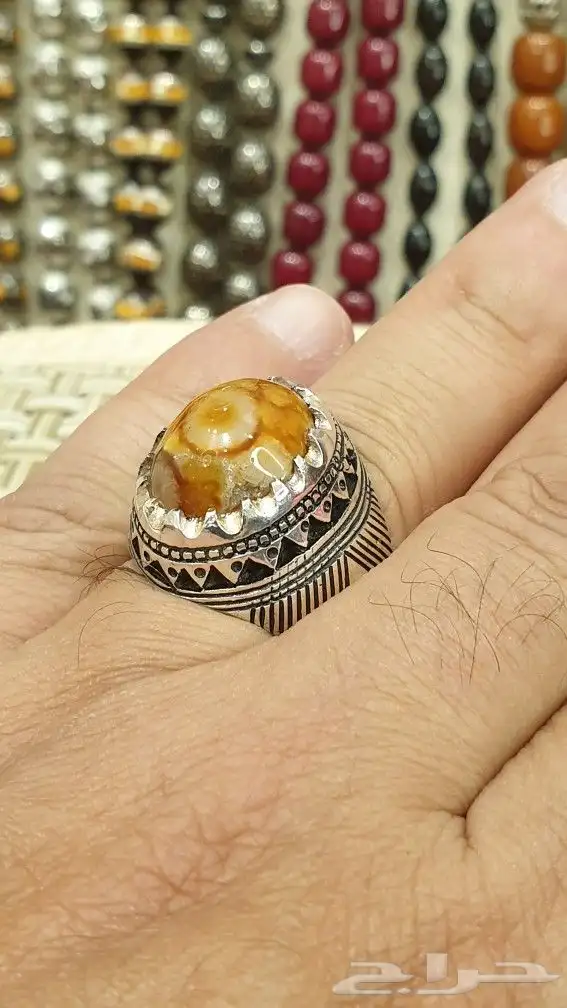 خاتم سليماني هندي فاخر صياغة برهام 3