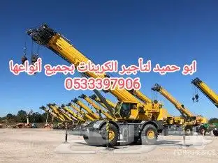 رافعات شوكية و تيليسكوبية ومانلفت وسيزرلفت وكرينات للإيجار 7