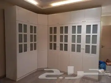 يوجد لدينا تفصيل دولاب زاويه على حسب طلب 2