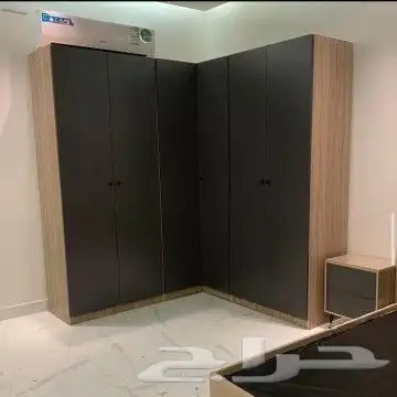 يوجد لدينا تفصيل دولاب زاويه على حسب طلب 0