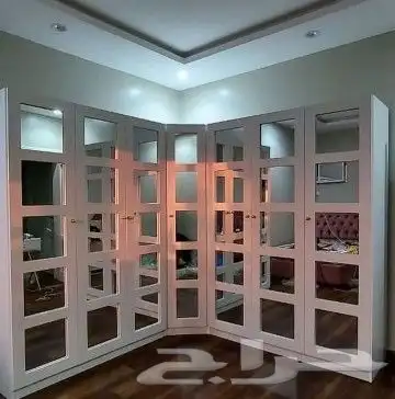 يوجد لدينا تفصيل دولاب زاويه على حسب طلب 4