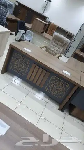 مكاتب طقم كامل مكتب اخضر مكاتب مدير كراسي دواليب 14