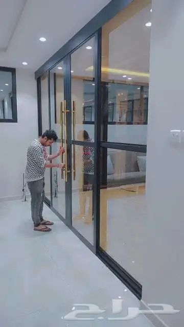 اعمال المنيوم شتر شبابيك واجهات ابواب زجاج سيكوريت 5