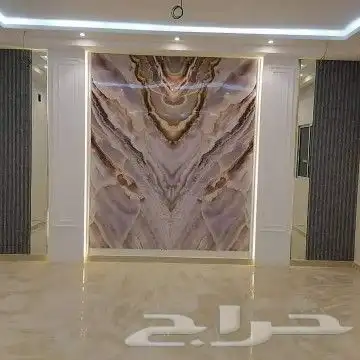 تركيب تكسيات مع بديل الرخام واستيل ذهبي 1