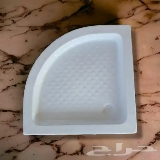 زاوية حوض قدم اكريليك 80 80 سنتي فوق البلاط 0