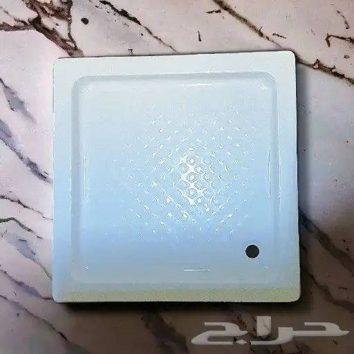 حوض قدم مربع 80 80 ابيض فوق البلاط اكريليك ادوات الصحية 0