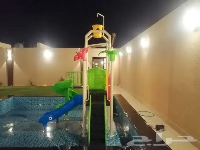العاب حدائق كبيره بثلاثة مراجيح ومائية متنوعه 6