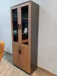 مكاتب مودرن خشبي ورمادي 1