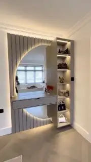 غرفه نوم دولاب ديكورات خشاب بارتشين تسريحات دولاب مع تصميم 3 6