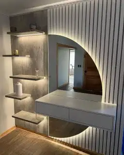 غرفه نوم دولاب ديكورات خشاب بارتشين تسريحات دولاب مع تصميم 3 5