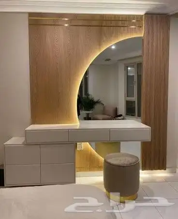 غرفه نوم دولاب ديكورات خشاب بارتشين تسريحات دولاب مع تصميم 3 7