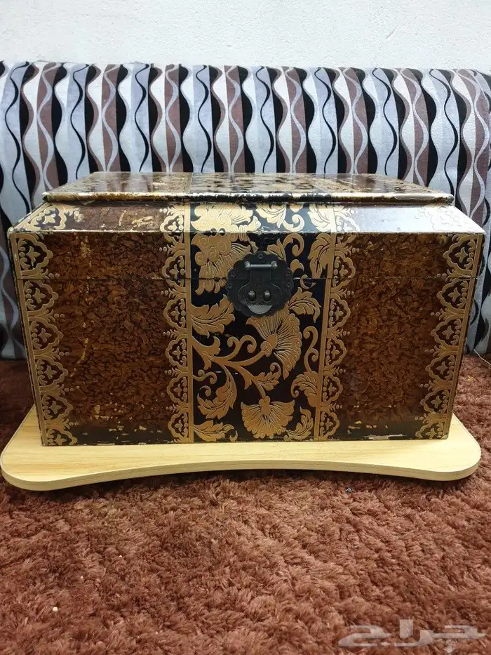 صندوق خشب تراثي قديم 0