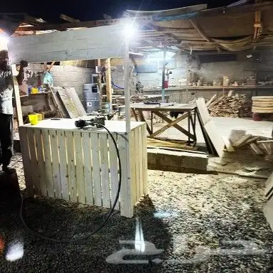 تفصيل كوانتر كلاسيكي خشبي شريح دزين خشب 2