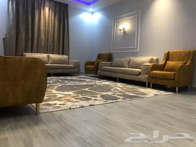 ستائر واي في كهرباء بلاك اوت شيفون لنن رول قماش تفصيل كنب 2