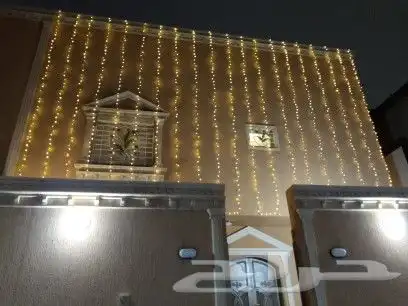 تركيب لمبات وزينه افراح 11