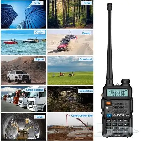 جهاز لاسلكي 220 ريال باوفنق BAOFENG uv5r اتصال ووكي توكي 5