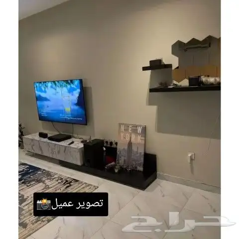 طاولات تلفاز اطقم طاولات وسط ركن قهوة (تصوير العملاء) 21