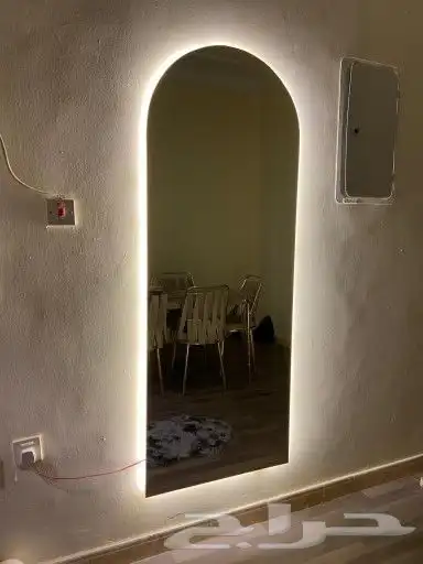 مرايه جدران مع رف 5