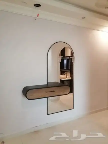 مرايه جدران مع رف 0