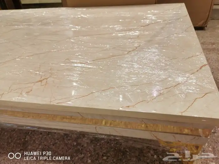 طقم طاولات قهوة 5 قطع بديل رخام ارضيه 13