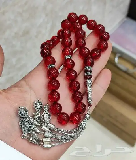سبحة تراب الكهرمان عدد الخرز 33 السعر 200 ريال 0