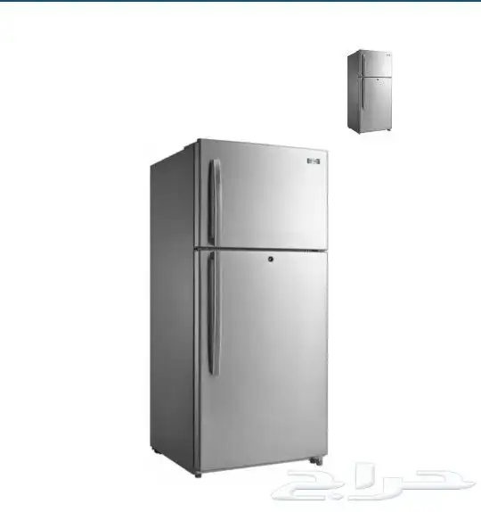ثلاجه بابين بفريزر علوي يوجين تبريد بخار 20.9 قدم 594 لتر 0