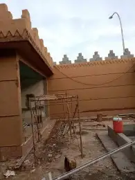 اعمال تراثيه ترميم بيوت الطين القديمة الاثرية بناء مجالس ترا 5