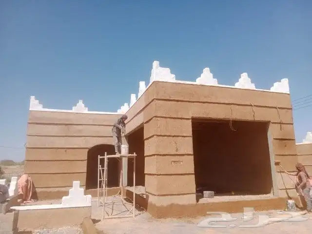 اعمال تراثيه ترميم بيوت الطين القديمة الاثرية بناء مجالس ترا 13