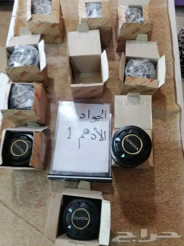 طيس تويوتا وكاله بالكرتون واغطيه جنوط واكواب اصلي 34