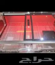 ثلاجات عرض لحوم طازجة باب سحاب زجاج أحجام مختلفة 4